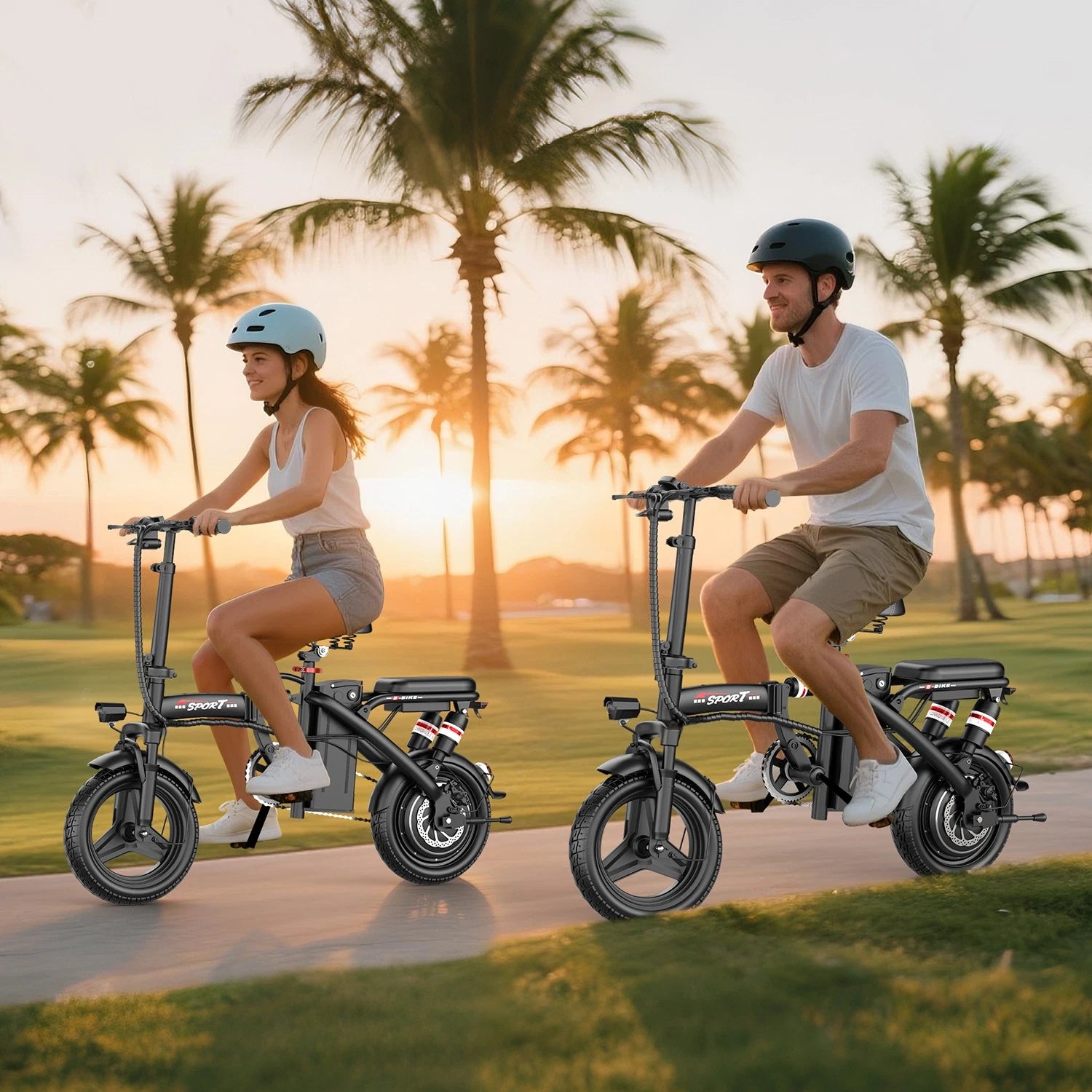 Foldable Electric Bike Peak 1000W 45Miles 25MPH E Bikes UL 2849 Certified Adult