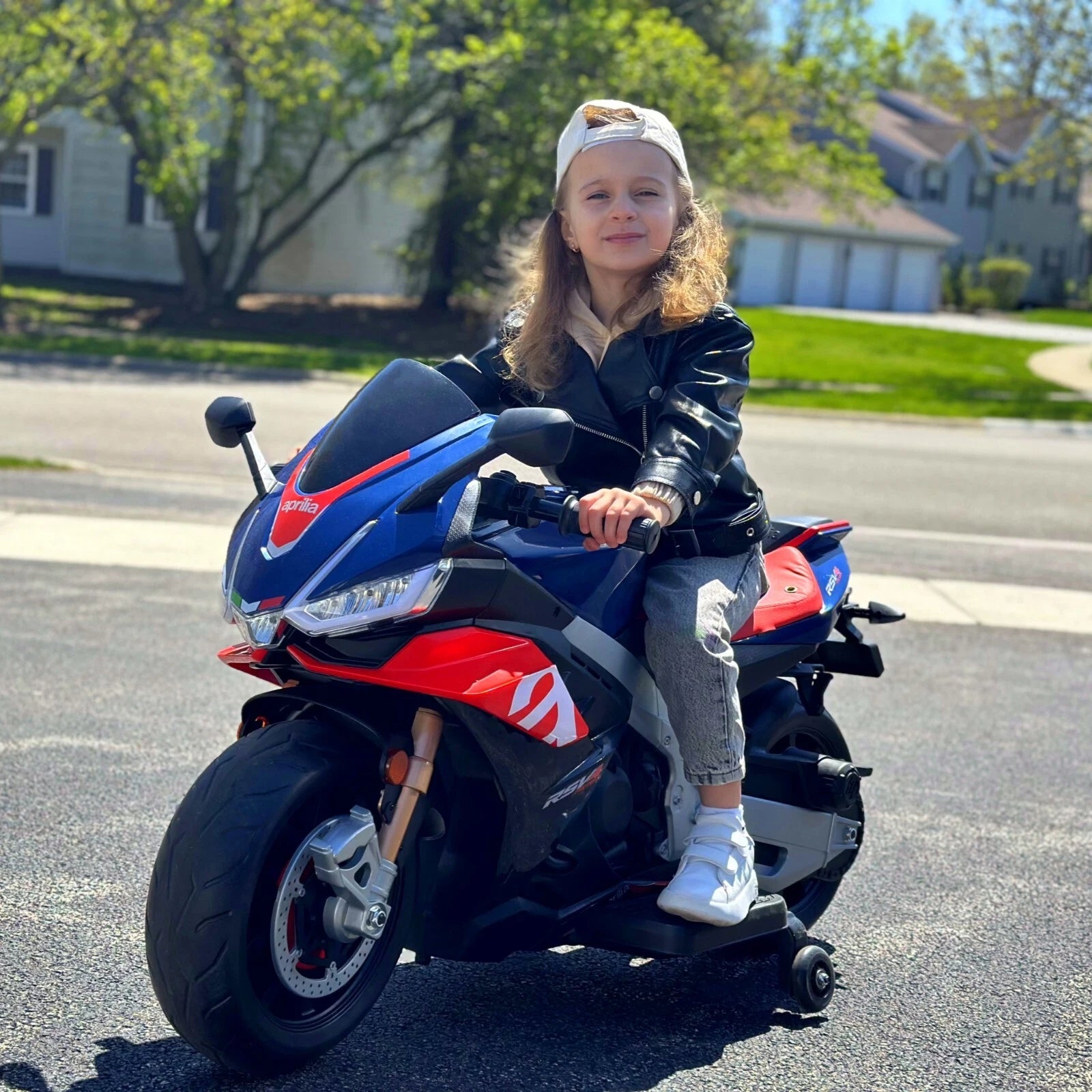 Aprilia Licensed Kids Electric Motorcycle Battery Power Dirt Bike Ride on Toy