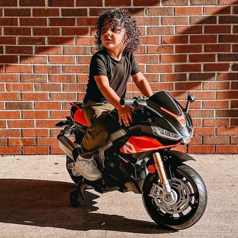 Aprilia Licensed Kids Electric Motorcycle Battery Power Dirt Bike Ride on Toy